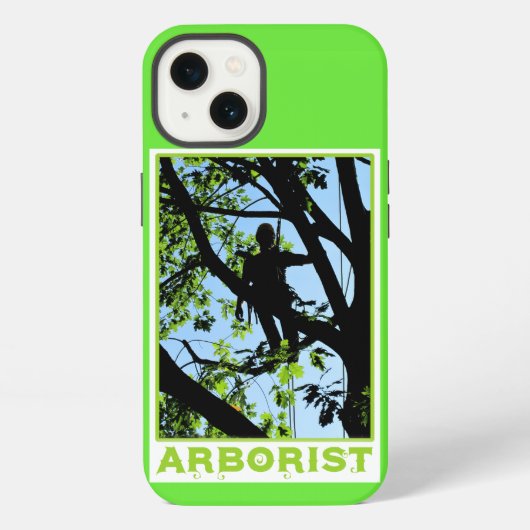 木登りシルエット:アーボリスト iPhoneケース (裏面)