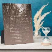 木白熱［赤熱］光を放つは「とにかく」 フォトプラーク (側面)