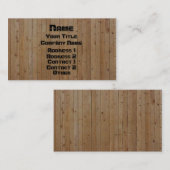 木目とねじ込み 名刺 (正面/裏面)