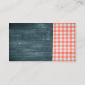 木目とテーブルクロス 名刺 (裏面)