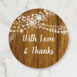 木目とハートライト結婚ズ フェイバータグ