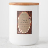 木目と木の樹皮の製品ラベルがバターフィズ フードラベル (正面)