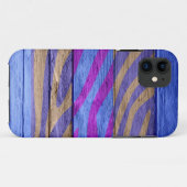 木目にゼブラを印刷#15 Case-Mate iPhoneケース (裏面(横))