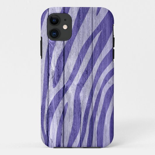 木目にゼブラを印刷#17 Case-Mate iPhoneケース (裏面)