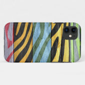 木目にゼブラを印刷#2 Case-Mate iPhoneケース (裏面(横))
