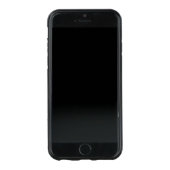 木目のホワイトミニマリストシェブロン CarvedウッドiPhoneケース (正面)