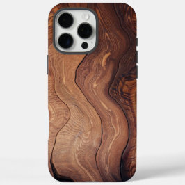 木目のモーション素朴パタスタイリッシュン iPhone 16 PRO MAXケース