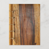 木目のレース付きポストカード。 ポストカード (正面)