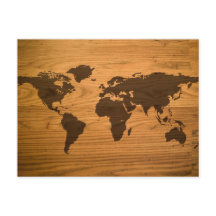 木目の世界地図