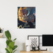 木目の八重葉全カッコいい一 ポスター (ホームオフィス)