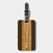 木目の名前 ラゲッジタグ (正面縦)