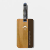 木目の名前 ラゲッジタグ (裏面縦)