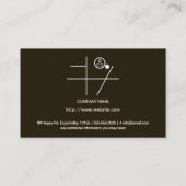 木目の床パターン 名刺 (裏面)