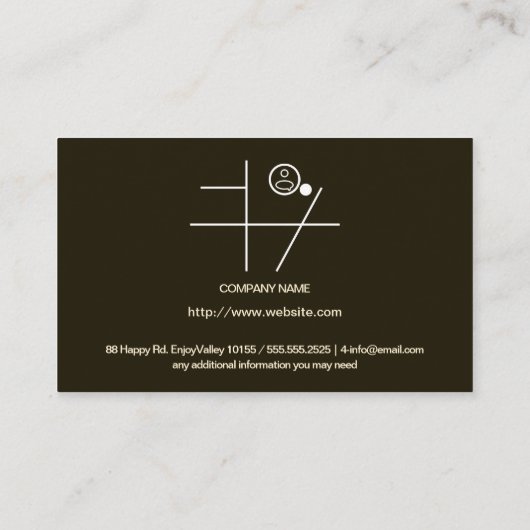 木目の床パターン 名刺 (裏面)