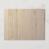 木目の白塗り ポストカード (正面)