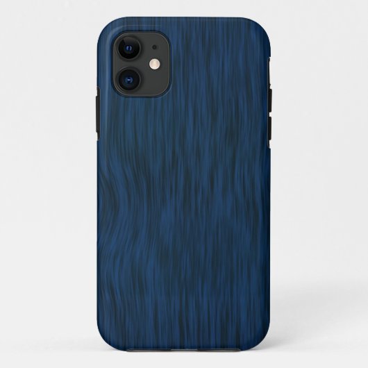 木目の粗い背景(深いブルー) Case-Mate iPhoneケース (裏面)