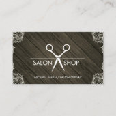 木目の素朴コーファンシーナー 名刺 (正面)