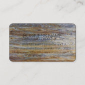 木目の背景モノグラム#3 名刺 (裏面)