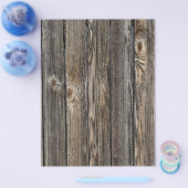 木目の背景 チラシ (シングル)