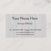 木目の背景 名刺 (裏面)