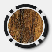木目の表面のテクスチャ ポーカーチップ (裏面)