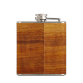 木目をモノグラムで印刷する フラスク (裏面)