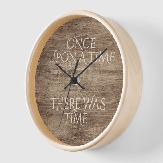 木目エレガント模様の時フェイク間引用文 壁時計 (傾斜)