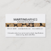 木目カット\ログ\タブ 名刺 (裏面)