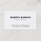 木目カット 名刺 (裏面)