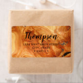 木目カラフル戻りラベル ラベル (インサイチュ)