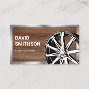 木目クロム合金ホイールリム整備士 名刺