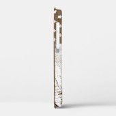 木目グランジ米国国旗 Case-Mate iPhoneケース (裏面 / 左)