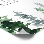 木目グローブのシーティングチャート ポスター (角)