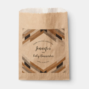 木目コラージニュートラルベビーシャワー抱き枕 フェイバーバッグ