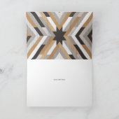 木目コラージュニュートラルベビーシャワーありがとう サンキューカード (内部)