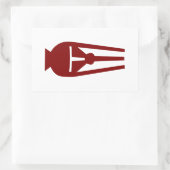 木目シール 長方形シール (バッグ)