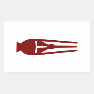 木目シール 長方形シール