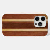 木目スタイリッシュ効果 Case-Mate iPhoneケース (裏面 (横))