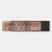 木目スタイルぶら下がったのドアサイン名プレート サインプレート (正面)