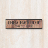 木目スタイルぶら下がったのドアサイン名プレート サインプレート (正面)