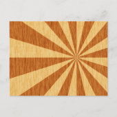 木目スターバスト模様 ポストカード (正面)
