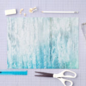 木目ティール(緑がかった色)ホワイトテクスチ素朴ャの切り離し 薄葉紙 (クラフト)