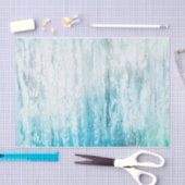 木目ティール(緑がかった色)ホワイトテクスチ素朴ャの切り離し 薄葉紙 (クラフト)