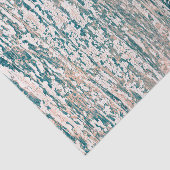 木目ティール（緑がかった色）黄褐色白素朴のカントリーテクスチャ 薄葉紙 (詳細)