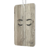 木目テクスチフェイクャをひねる カーエアーフレッシュナー (左)