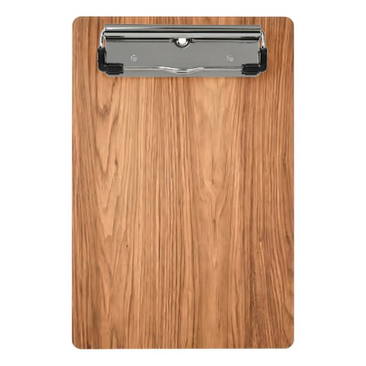 木目テクスチャの背景デザイン-35455 ミニクリップボード (正面)