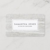 木目テクスチャシンプルインテリアデザモダンイナー 名刺 (正面)