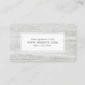 木目テクスチャシンプルインテリアデザモダンイナー 名刺 (裏面)