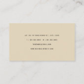 木目テクスチャフォトミニマリスト建築 名刺 (裏面)