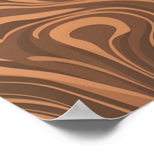 木目テクスチャベクトル:詳細木目パターン ポスター (角)